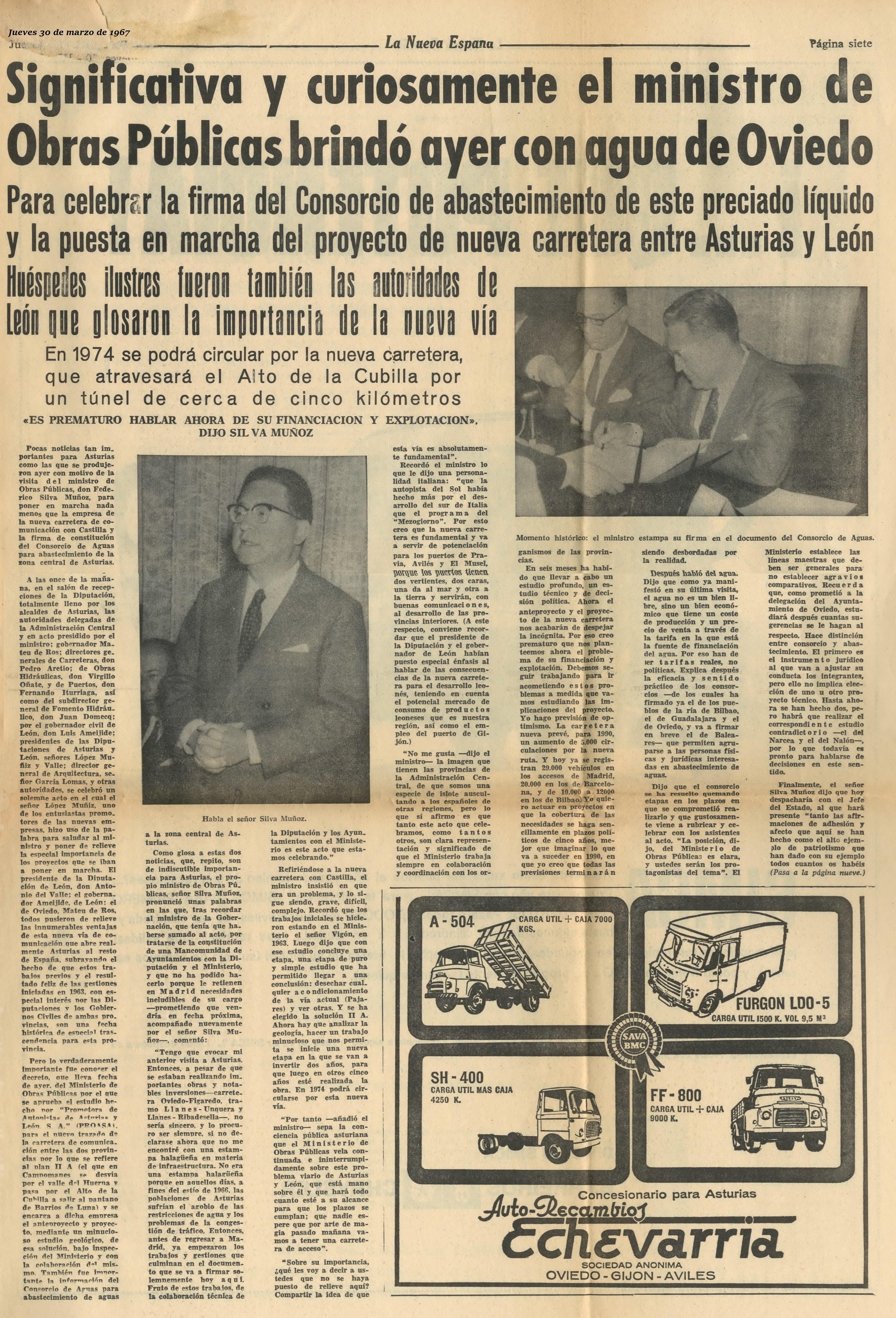 11Recorte prensa creación CADASA en 1967